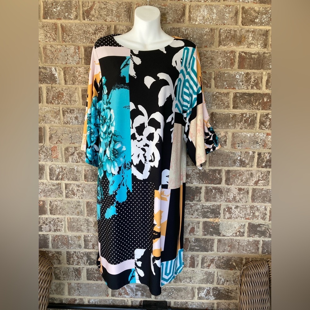 Chico's Shift Dress Floral Size Chico’s 2 Large us 12